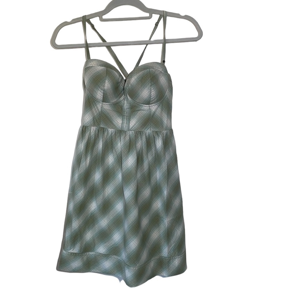 VTG Y2K baby doll dress NWT plaid size 7 y2k academia